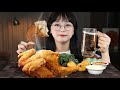 갓튀긴 통닭에 맥주는 못참지!😝 치맥 먹방🍗🍺 CRISPY CHICKEN & COLD BEER MUKBANG | EATING SOUNDS