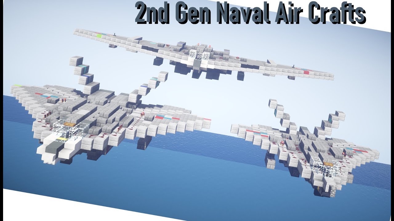 Minecraft軍事部 艦上戦闘機 アメリバー合衆国海軍空母紹介 Part1 5 Youtube