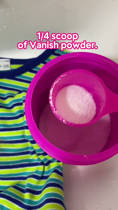 How to Use Vanish Powder: Pre-Treat Method