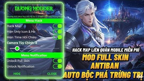 Hack Map Liên Quân Mobile Android Miễn Phí  | Mod Full Skin | Antiban Vip | DươngModder