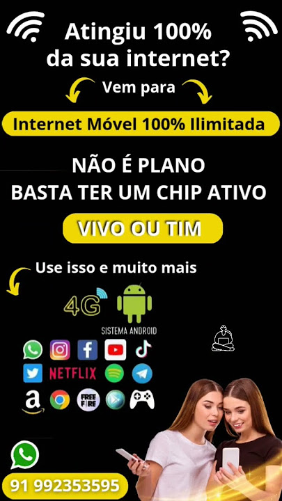 internet Móvel Ilimitada teste grátis 😍 internet vpninter