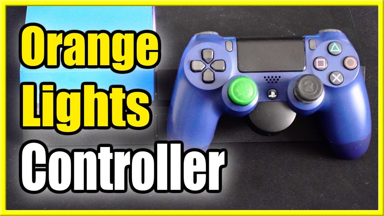 gift Ombord så meget How to Fix Orange Light on PS4 Controller (Turns ON & OFF)(Won't Connect) -  YouTube