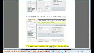 Rename database tables in phpMyAdmin (phpMyAdmin rename table)