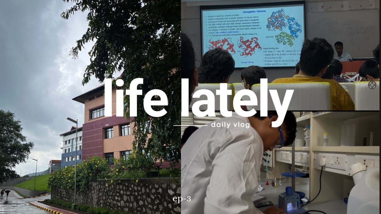 Жизнь в последнее время в IISER TVM | день из жизни студента-исследователя | эстетический видеобл...