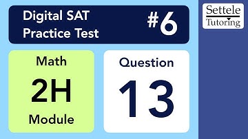 Digital SAT 6, Math Module 2H, Question 13 (xy-plane)