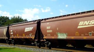 CSX SD70MAC & AC60CW On BNSF Grain Train