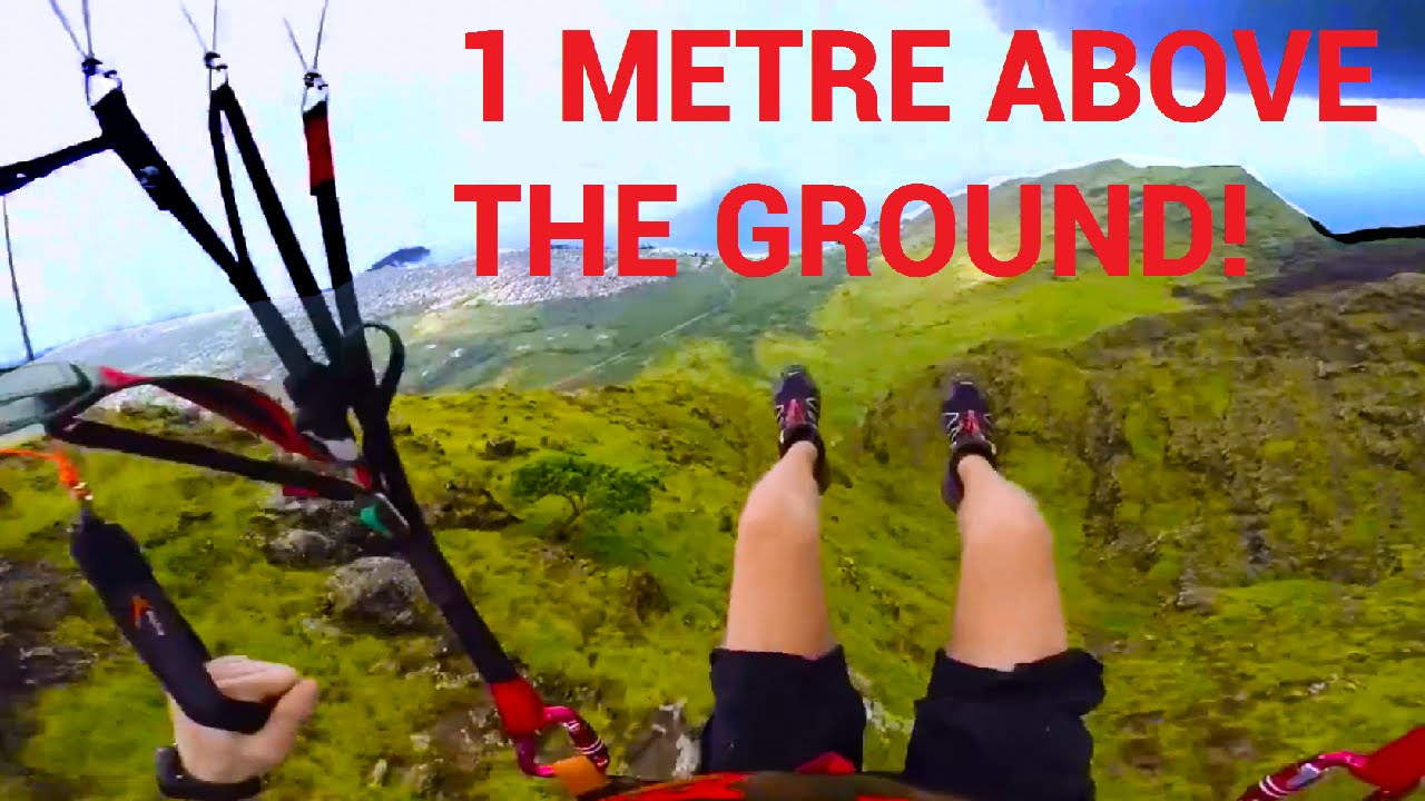Parachute In Rocks INSANE Parachute Cliff Jump - Parachuting One Metre Above The Rocks ...