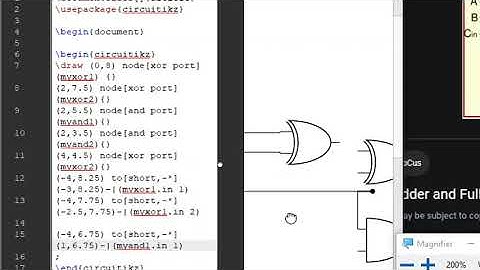 How to Draw Full-Adder Circuit  in LATEX using Circuitikz  - Tutorial 08  || Tamil