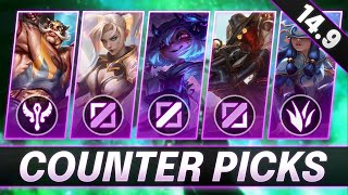 TOP 10 COUNTER PICKS You MUST ABUSE In PATCH 14.9 - CHAMPS to MAIN for FREE LP - LoL Meta Guide 14.9