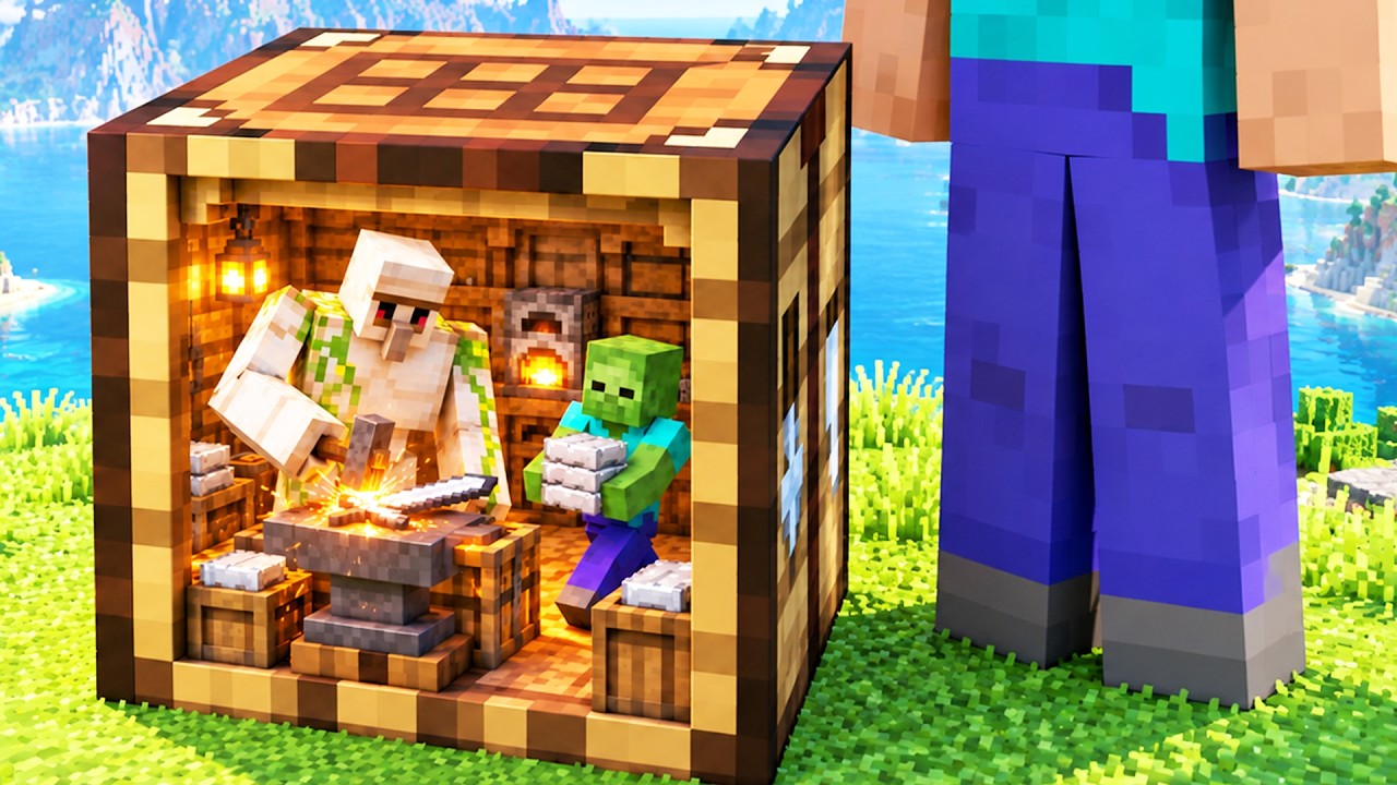 Here's What's Inside a Crafting Table! Minecraft Animation - YouTube