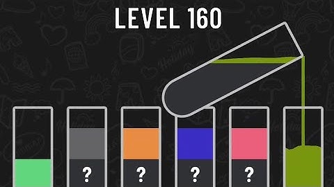 LEVEL 160 | WATER SORT- COLOR PUZZLE GAME