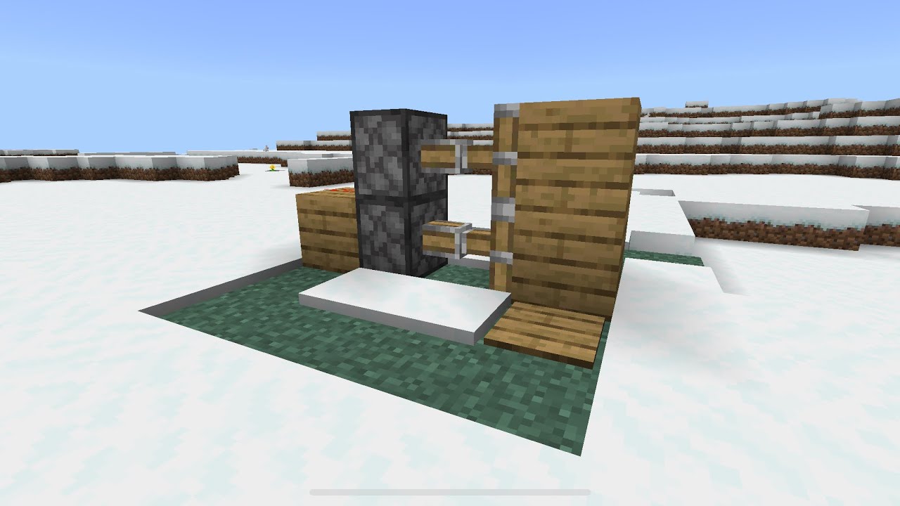 How To Make A 1x2 Piston Door In Minecraft YouTube How to make a 1x2 piston door in minecraft youtube