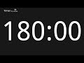 180 Minute Countdown Timer