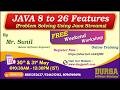 JAVA 8 to 26 Features (FREE Weekend Workshop) Online Training @ DURGASOFT