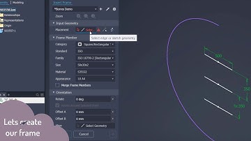 Autodesk Inventor with Cadit News 2021. Frame generator Curved Face.