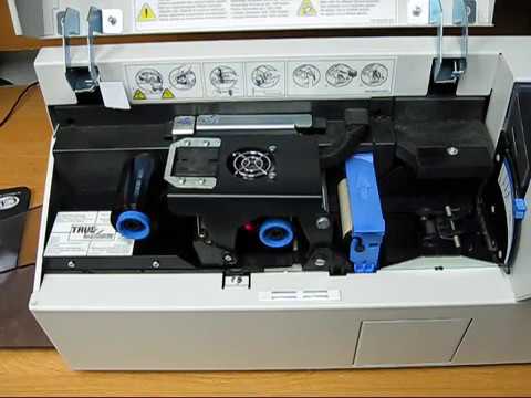 A Demonstration of a Zebra P420 printing Dual sided id card - YouTube