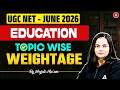 UGC NET Education Topic Wise Weightage | UGC NET Education Most Important Topics By Anjali Mam