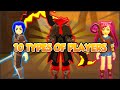 10 TYPES OF PLAYERS IN WORLD ZERO ROBLOX