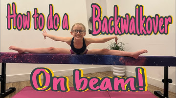 GET  A BACKWALKOVER 🤸 ON BEAM ! Beginner Gymnastics