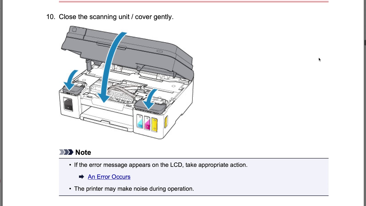 Canon pixma коды ошибок