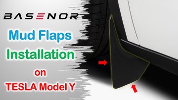 Basenor Mud Flaps for Tesla Model Y | Installation | Discount code