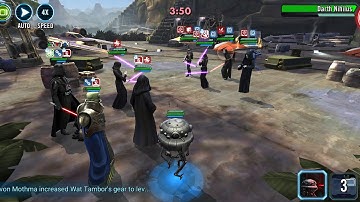 SEE w/ Sith Trio Counter w/ EPalp Lead & Vader... NO THRAWN...#VaderRework #SEEcounter #SWGOH