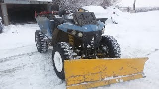 квадроцикл из ваз .уральский самопалыч ,ATV 09 1500, уборка снега эпизод 28 квадроцикл из ваз .уральский самопалыч ,ATV 09 1500, уборка снега эпизод 28