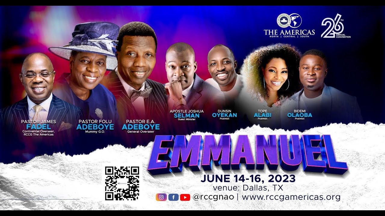 2023 RCCGNA Convention Emmanuel Day 3 YouTube