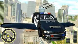 Flying Police Car Simulator - City Rescue Car Driving Game | Android Gameplay screenshot 4