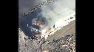 Russian Truck With Bridging Equipment Destroyed -- New Crossing Attempted Near Zherebets River?