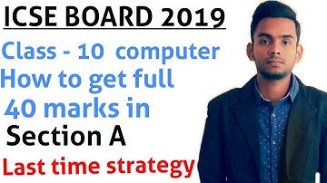 Icse computer paper time management and theory | last time strategy | icse claas 10 computer section