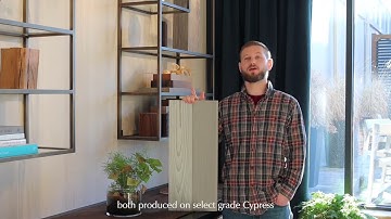 LEVECHE and NORTE Select Grade Cypress Wall Cladding