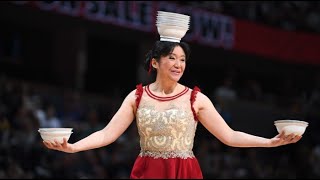 Watch Red Panda Balance Bowls on Her Head While Riding a Unicycle! | Sacramento Kings NBA Game Show