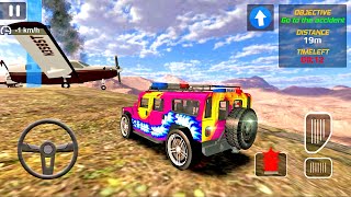 The plane crashed - Police Car HUMMER Chase - Simulator Cop | Android Gameplay FHD screenshot 3