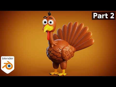 Thanksgiving Turkey - Part 2 🦃 (Blender Tutorial)