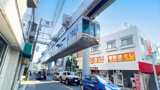 like a roller coaster ride through the city! riding japan's sky train 🚈