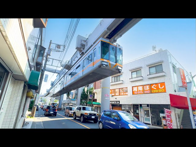 Like a roller coaster ride through the city! Riding Japan's sky train 🚈 class=