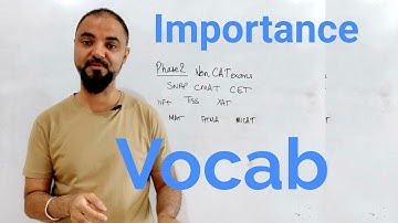 Vocab Importance in CET NMAT CMAT TISS SNAP IIFT ATMA MAT. Different from CAT. D133 days left.