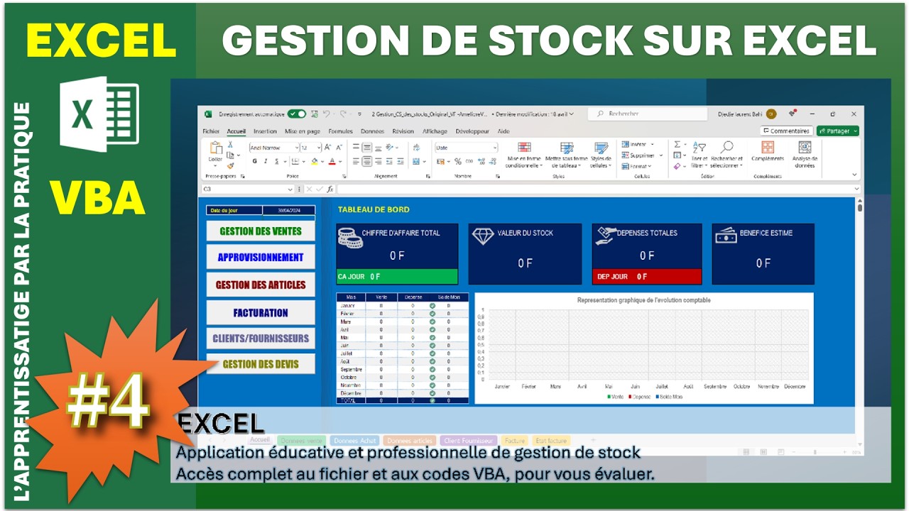 Creation d'une application simplifié de gestion de Stock en Excel et ...