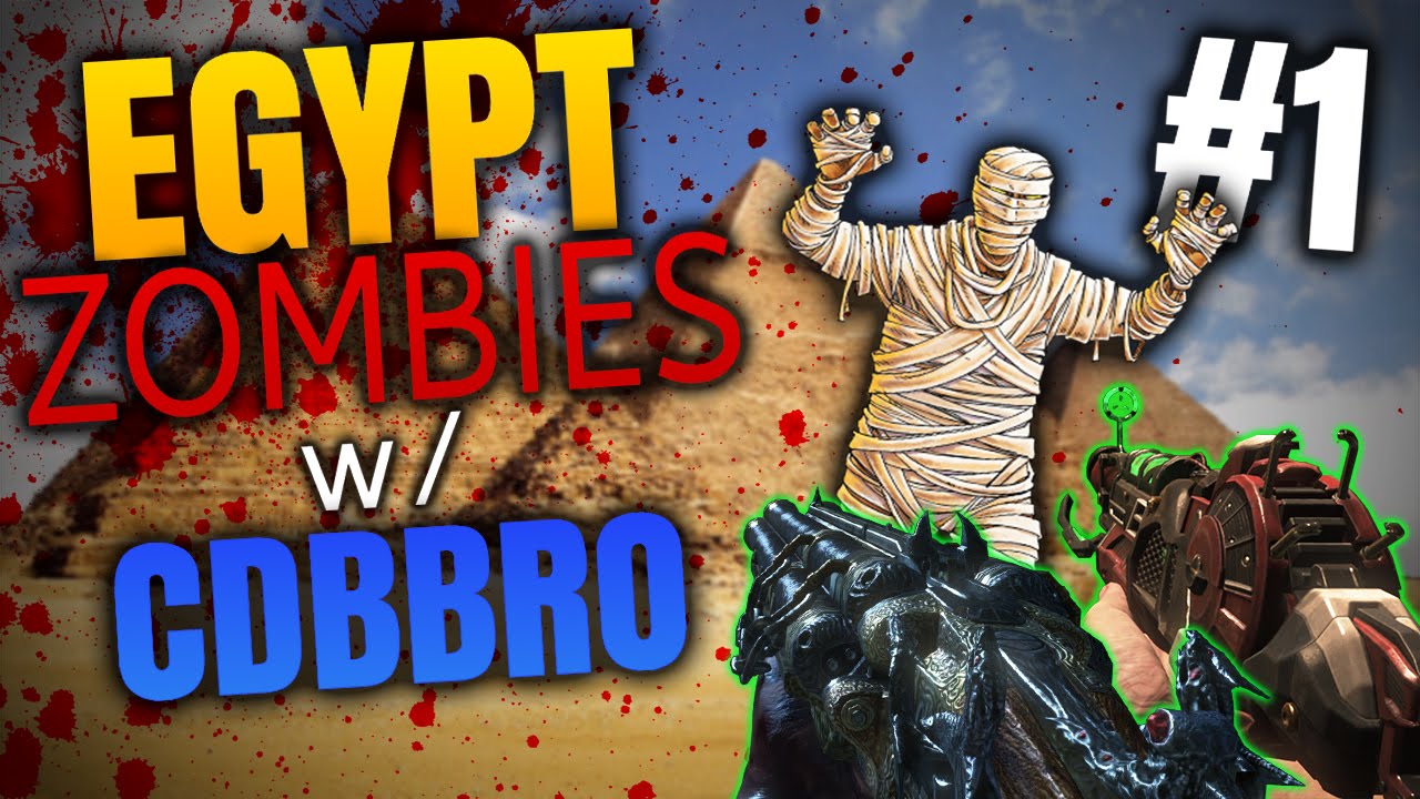 Custom Zombies "Egypt Zombies V2" - CRAZY NEW MAP! w/ CDBBro #1
