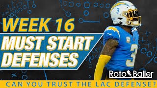 Defense (D/ST) Start Em / Sit Em - Fantasy Football Week 16
