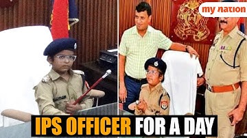 9-Year-Old Brain Tumor Patient Becomes IPS Officer for a Day in Varanasi