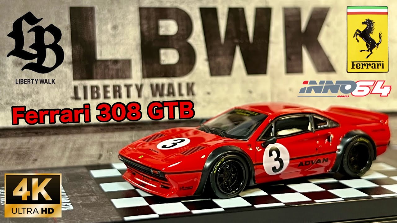 【開封品】1/64 リバティーウォーク⑫ INNO MODELS INNO64 LIBERTY WAKL 308 GTB FERRARI 308GTB RED 1/64
