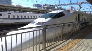 定期列車終了　700系こだま636号最後の浜松駅発車！車内映像もあり。