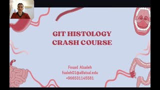 GIT Histology Crash Course (excluding liver and biliary apparatus) || Fouad Alsaleh