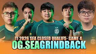 OG vs GRINDBACK GAME 4 - WATCH PARTY WITH KUKUYS - TI 2026 SEA Closed Qualifs