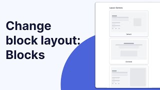 Change block layout | EazySites.com tutorials