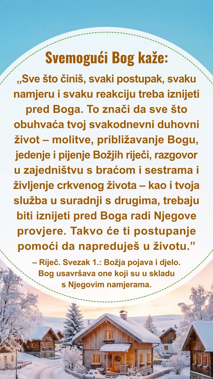 Umiri se pred Bogom i čitaj Njegove riječi kako bi Mu se približio