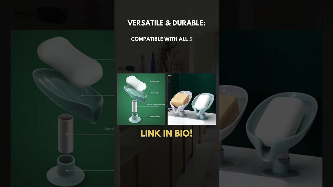 Amazing self draining soap dish holder