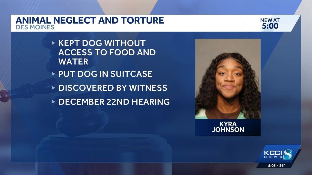 Des Moines woman charged with animal neglect, torture - YouTube